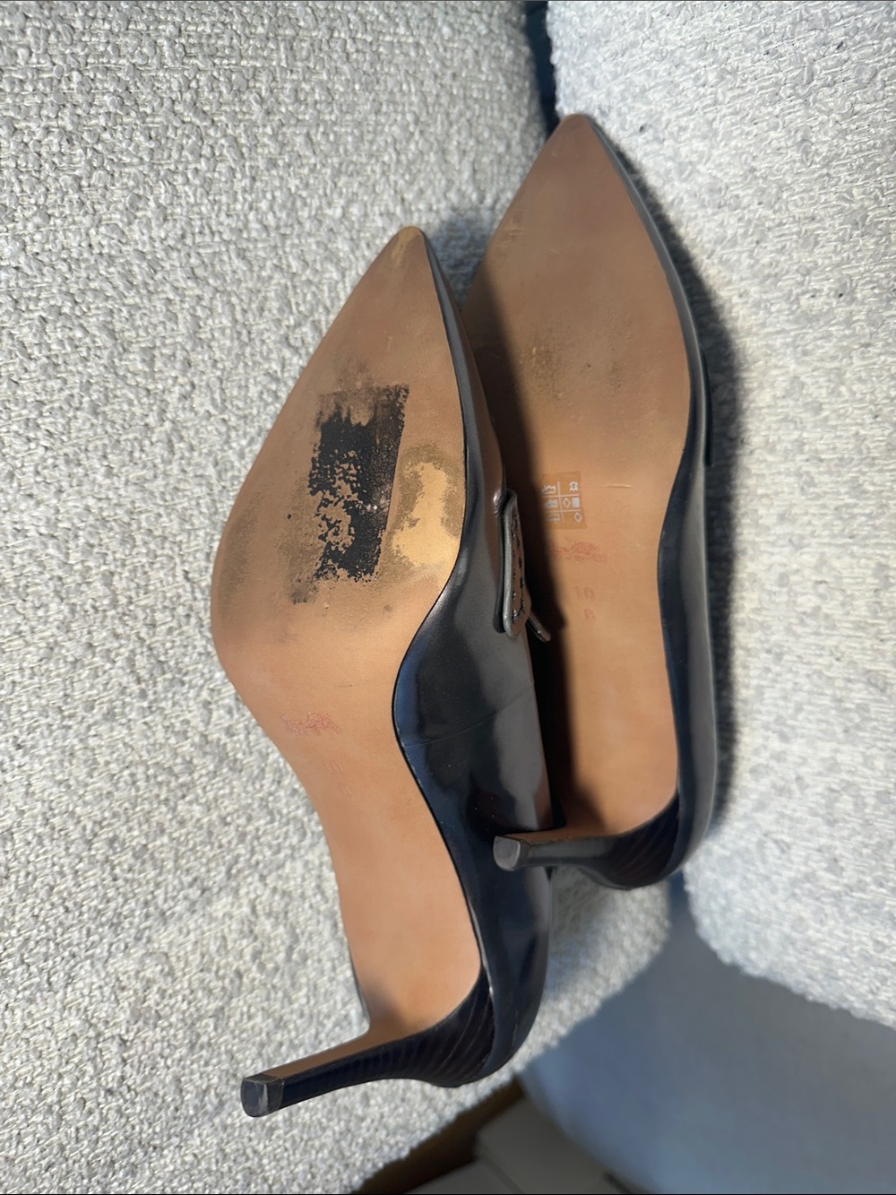 Coach silver Patent Leather Pointed Tassel Loafers heels (Women's) - Picture 10 of 10